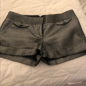 Gray mini-shorts